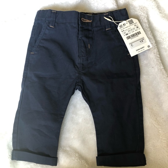 Zara Bottoms Nwt 69 Month Zara Baby Boy Navy Pants Poshmark